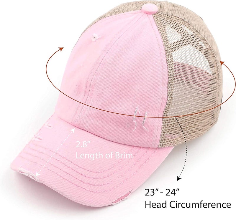 Cc Ponycap Messy High Bun Ponytail Adjustable Glitter Mesh Trucker Baseball Cap - Image 4