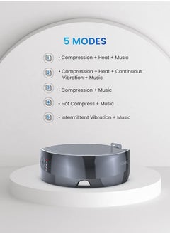 RENPHO Eye Massager with Heat, RENPHO True View Eye Massager for Migraines, 5 Modes Rechargeable Heated Temple Massager for Eye Relax, Improve Eye Circulation, Reduce Dry Eyes, Dark Circles, Delay Eye Aging  - Image 3