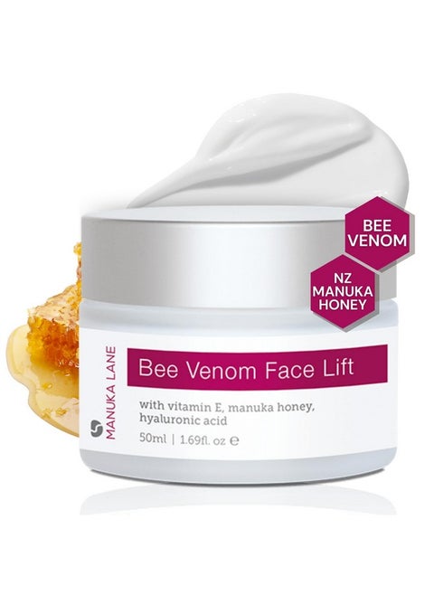 Natural Bee Venom Face Lift Treatment Cream With Active Manuka Honey, Shea, Cocoa Butter, And Jojoba - Nature’S Most Powerful Solution!