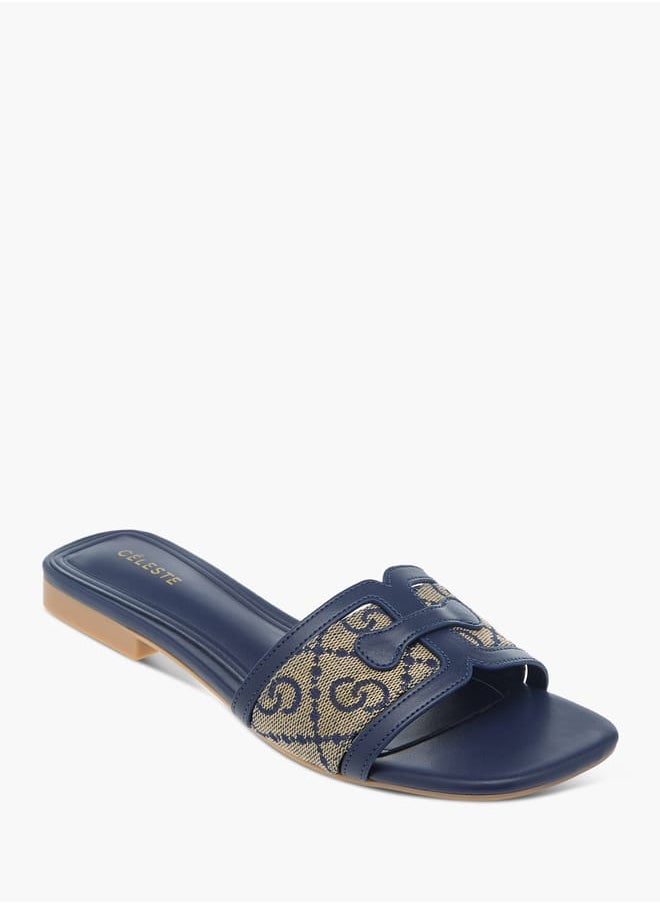 Celeste Womens Textured Slip-On Sandals  - Image 1