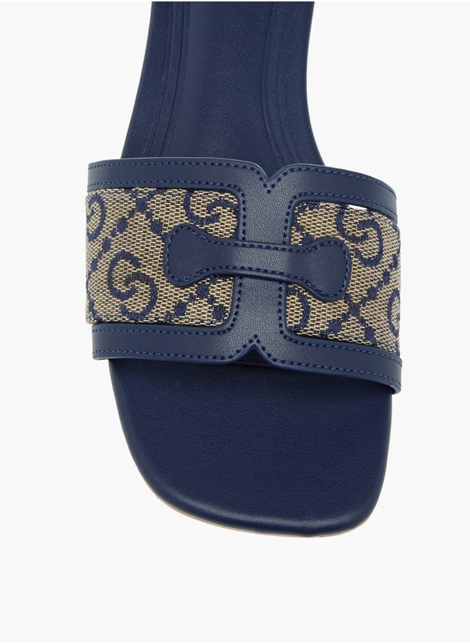 Celeste Womens Textured Slip-On Sandals  - Image 4