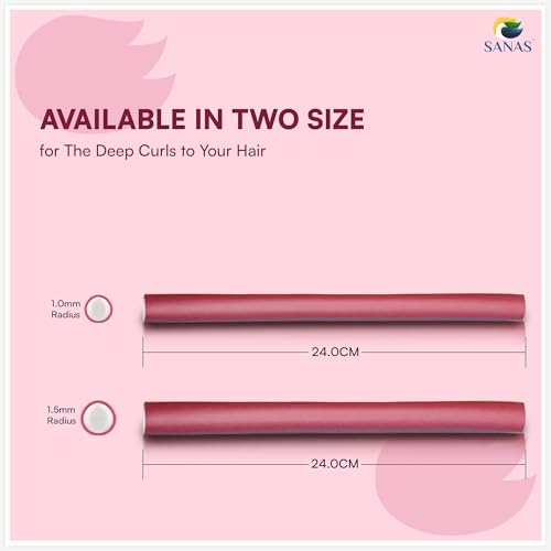 Sanas Heatless Curler For Women (20Pcs) Heatless Curls Hair Curler Without Heat Hair Rollers For Volume Rollers For Hair Styling Hair Curler For Women Flexi Rods For Hair Curling Tools (20Pcs) (Multicolors) - Image 5