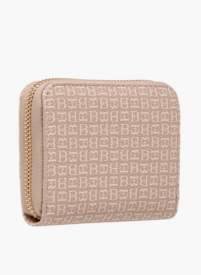 Flora Bella By Shoexpress Monogram Print Zip Around Wallet - Image 2