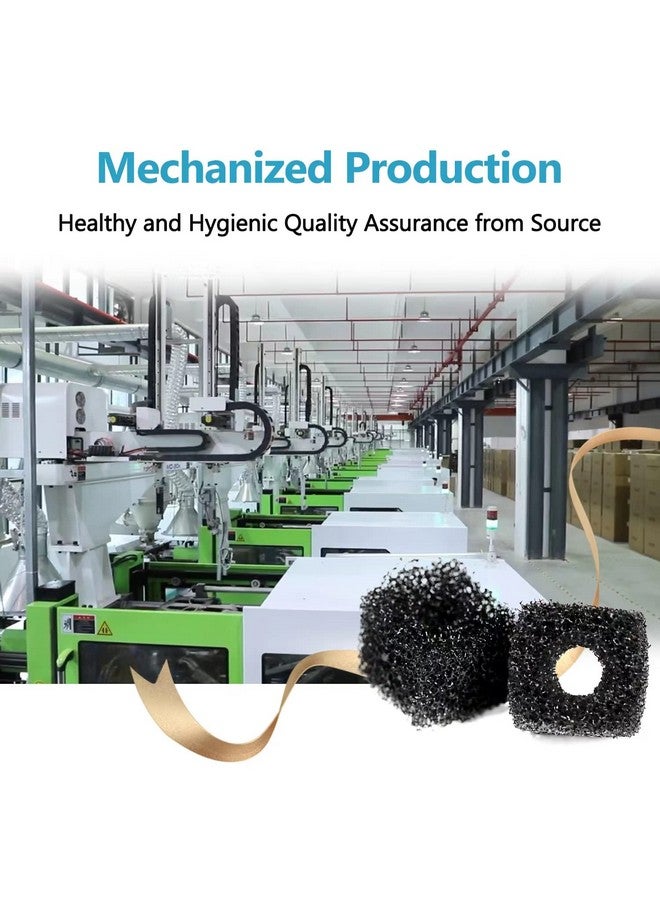 Orsda Cat Water Fountain Pump Filters Pet Water Fountain Pump Sponges Compatible With All Orsda/Zeepet Stainless Steel Dog And Cat Water Dispenser Black Filters Universal For All Models (8Pcs) - Image 3