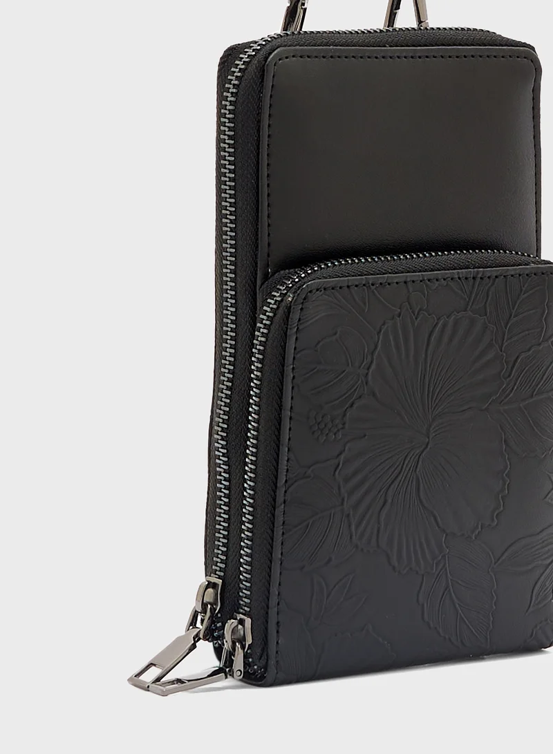 Robert Wood Crossbody Phone Wallet