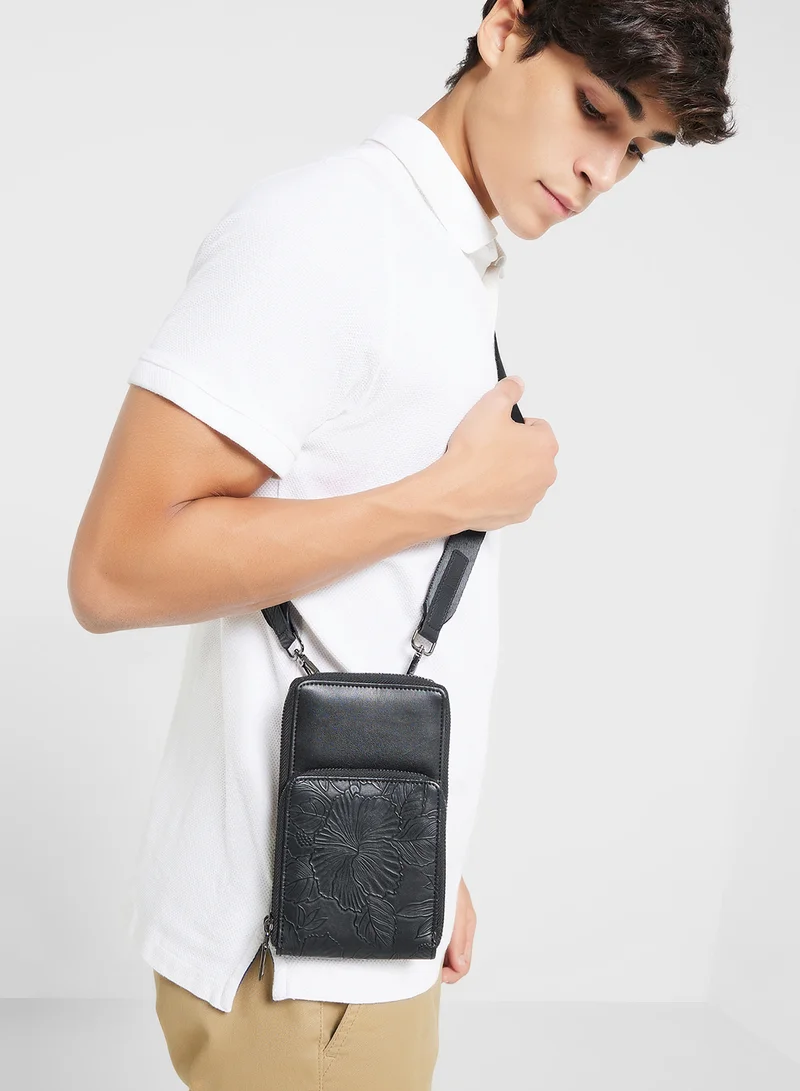 Robert Wood Crossbody Phone Wallet