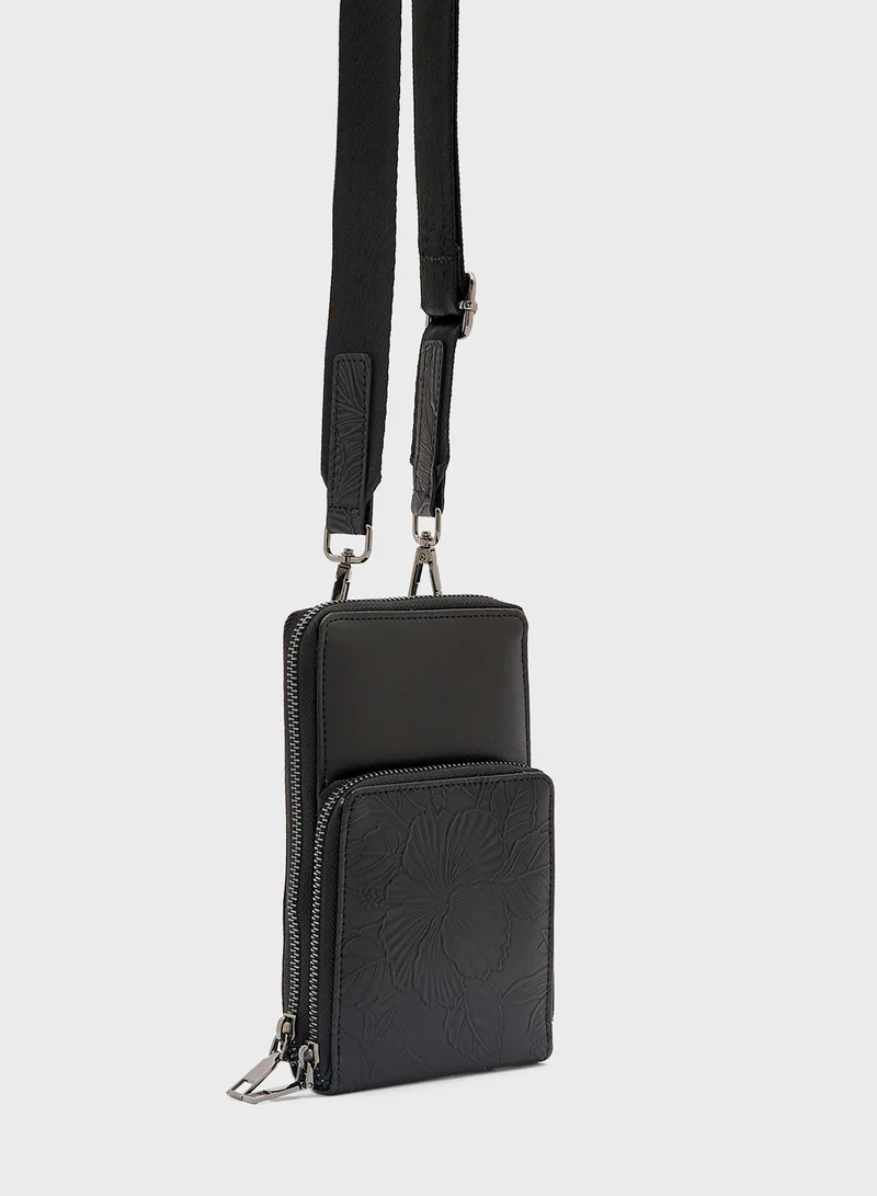 Robert Wood Crossbody Phone Wallet