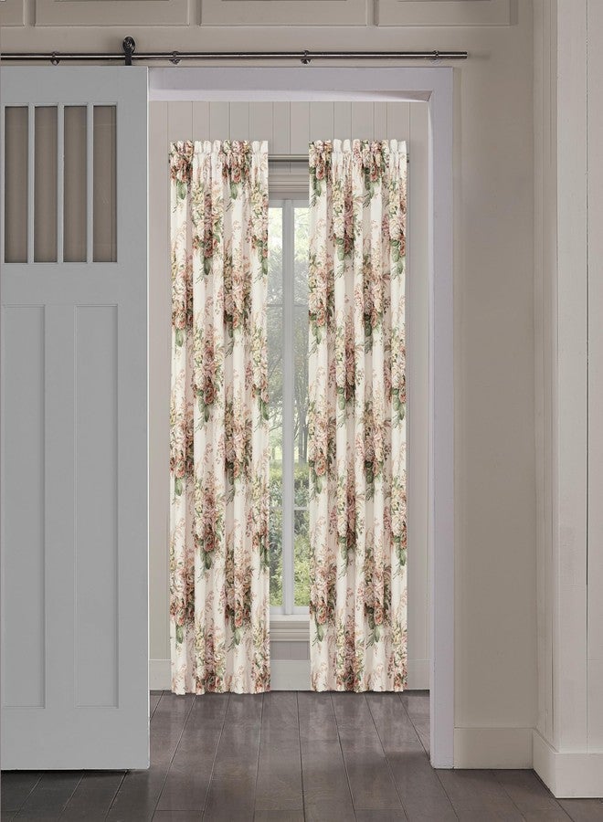 Overstock Five Queens Court 84" Window Panel Pair, Coral, 41X84 - Image 5