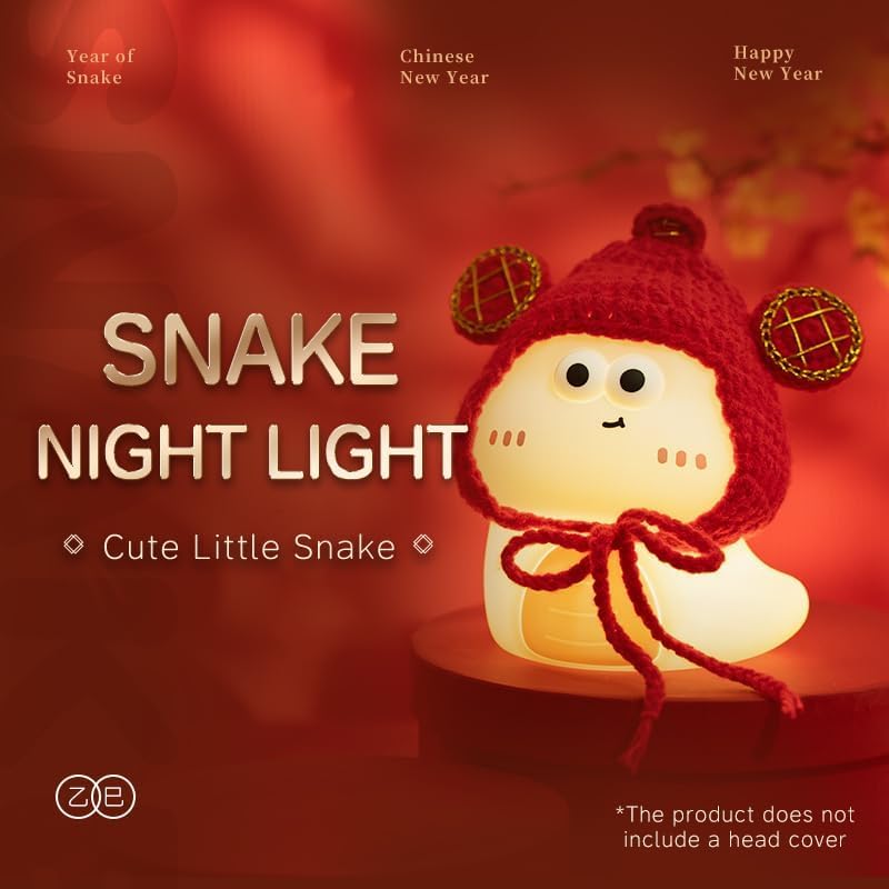 Desidiya Rechargeable Silicone Snake Night Light Touch-Control LED Light with Color-Changing Feature, Multicolor Nightlight for Kids' Bedroom Decor, Perfect for Sister, Loved Ones - Image 5
