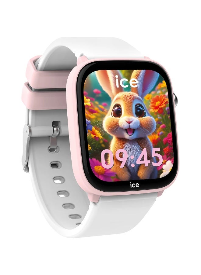 Ice Watch Ice-Watch Ice-Smart Junior FH Kids' Smartwatch with Geolocation, White/Pink 025681 - Image 4