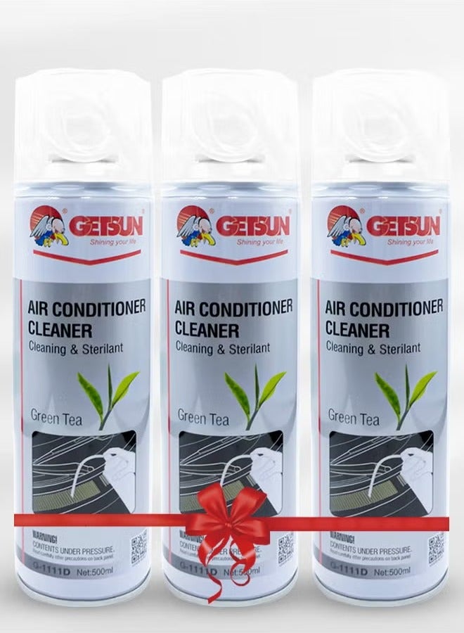 GETSUN Combo Offer Buy 3PC GETSUN Car Air Cleaner Air Conditioner Cleaner Foam Reduce Musty Smell Create Fragrance Clean Reduce Dust Dirt 500 ml - Image 1