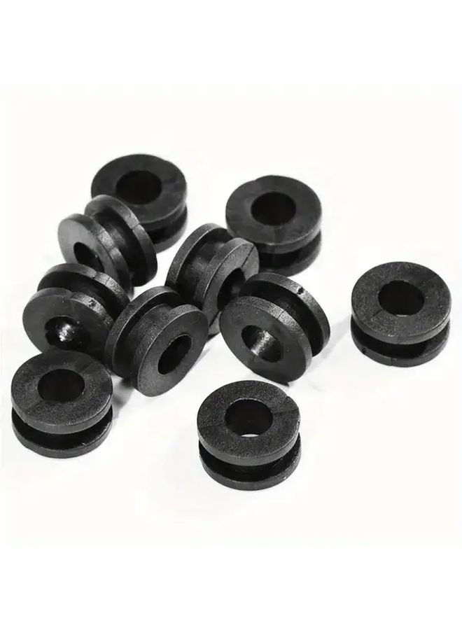 10 Black Rubber Motorcycle Frame Pads Heavy Duty Nonslip Grip Vibration Damping 10 Pcs - Image 5