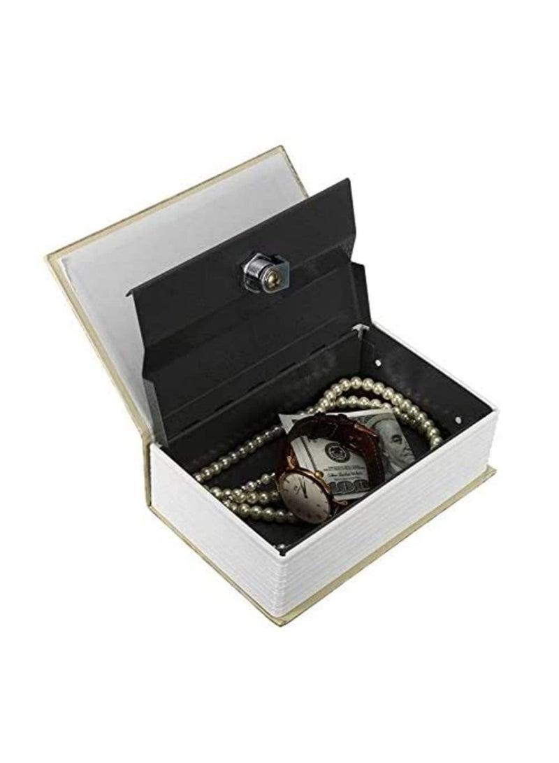 1PCS Book Safe with Key Lock Home Dictionary Diversion Secret Book Metal Safe Lock Box-18 * 11.5 * 5.5cm - Image 3