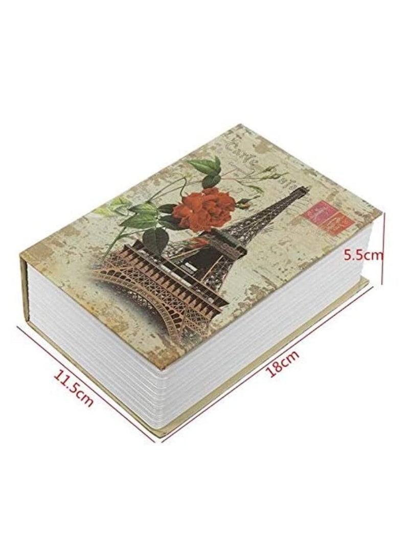 1PCS Book Safe with Key Lock Home Dictionary Diversion Secret Book Metal Safe Lock Box-18 * 11.5 * 5.5cm - Image 4