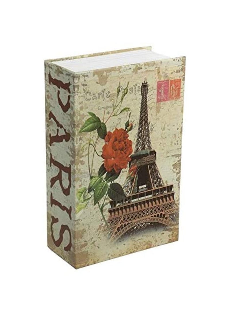1PCS Book Safe with Key Lock Home Dictionary Diversion Secret Book Metal Safe Lock Box-18 * 11.5 * 5.5cm - Image 1