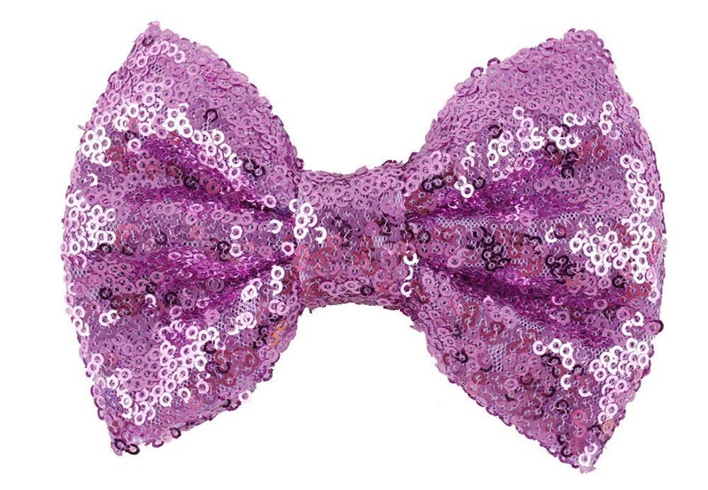 Lovefairy Love Fairy Girls Lovely Fashion Bow Hairpin Sequins Hair Clip for Daily Life Travel Party Festivals Purple