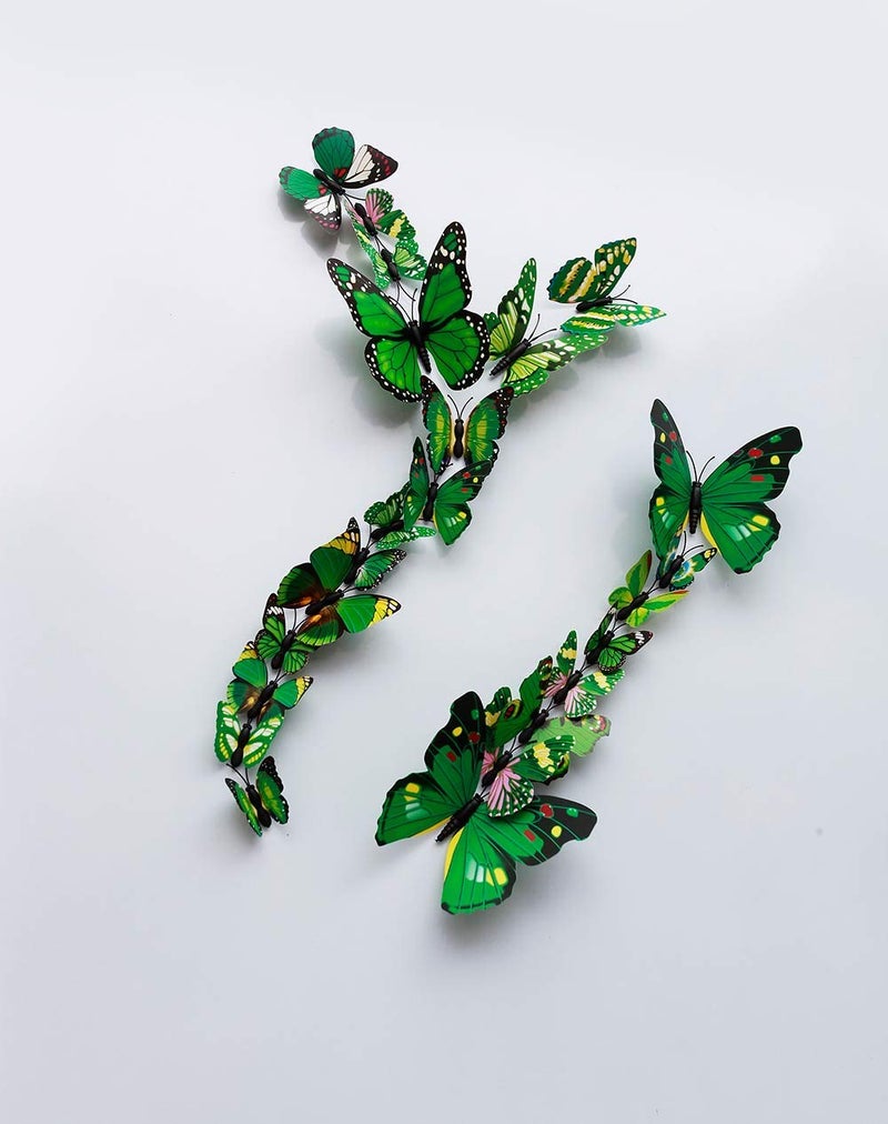 Rangoli Butterfly Wall Stick or Magnet for Home, Office, Kids Room Décor Self Adhesive Removable PVC. Design-3 - Image 3