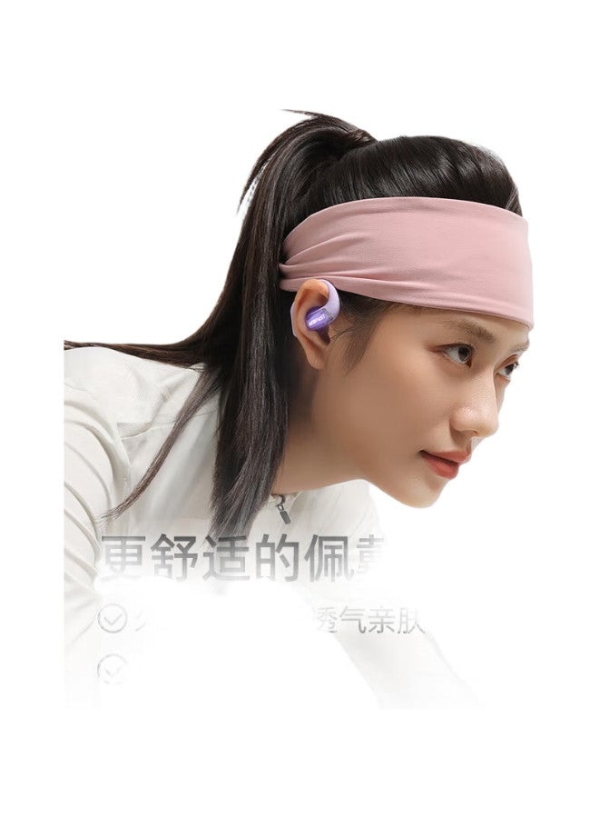 ACEFAST Speed Night Light Open Bluetooth Earphones Wireless Non-In-Ear Sports Gaming Ear-Hook New Comfortable Skin-Friendly Fitness Sweat-Proof Earphones - Hoarfrost Grey - Image 2