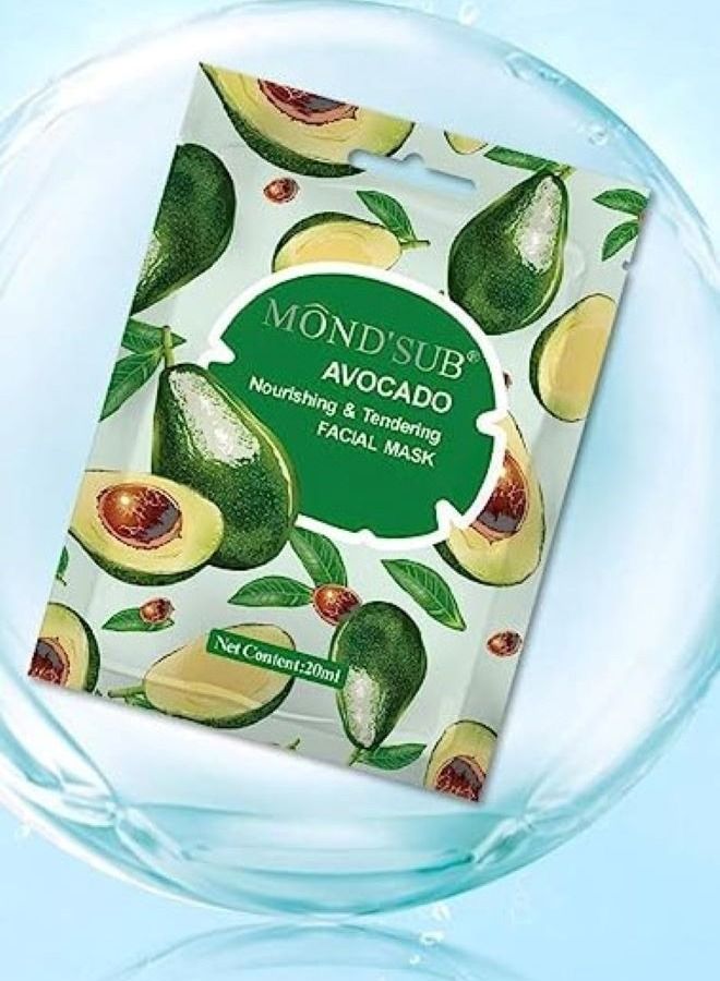 Mond'sub Avocado Nourishing & Tendering Facial Mask - Image 1