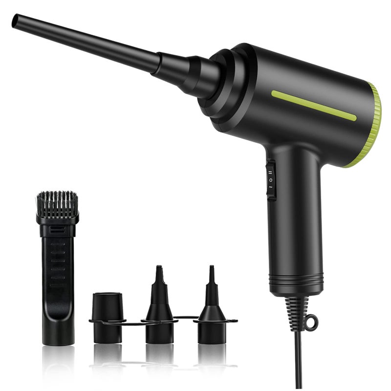 DOROBEEN Compressed Electric Air Blower, Handheld 500W 40000RPM Powerful Cored Air Duster for Computer Keyboard Electronics Cleaning - Image 1