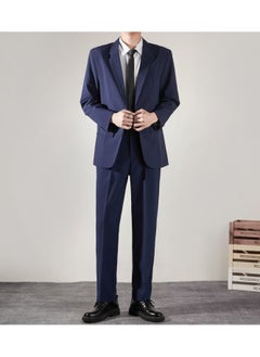 KUYING New Casual Slim Fit Suit Two-Piece Set  - Image 1