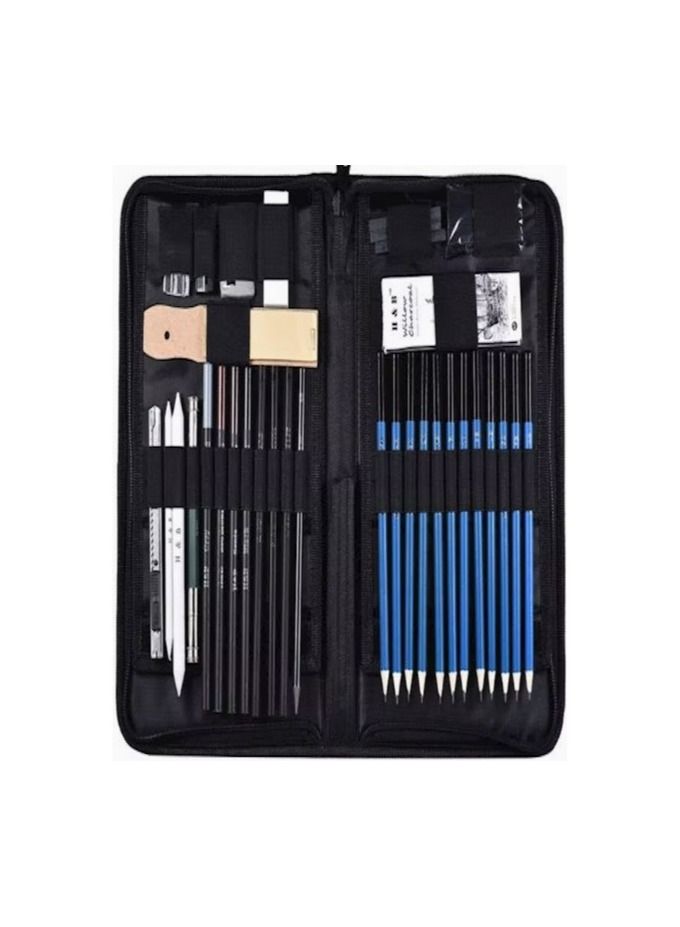LIMOS 40Piece Set Professional Sketching Drawing Pencils Kit - Image 1