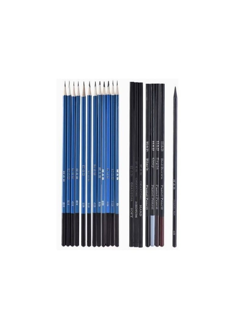 LIMOS 40Piece Set Professional Sketching Drawing Pencils Kit - Image 3