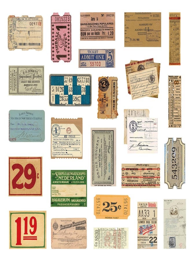 PRSTINCOL Vintage Sticker Letter raft Vintage Sticker - Image 5