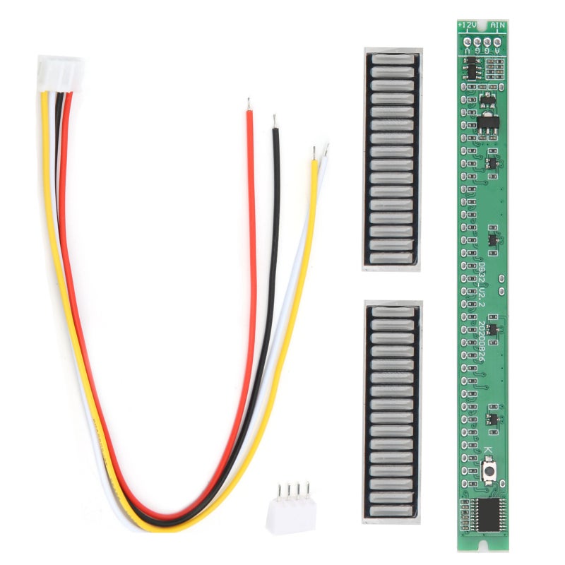 St Music Level Indicator: 32 Bits 16LED Module - Adjustable Brightness & Speed Settings Music Level Indicator for Small Case Installation & Audio Enthusiasts - Image 2
