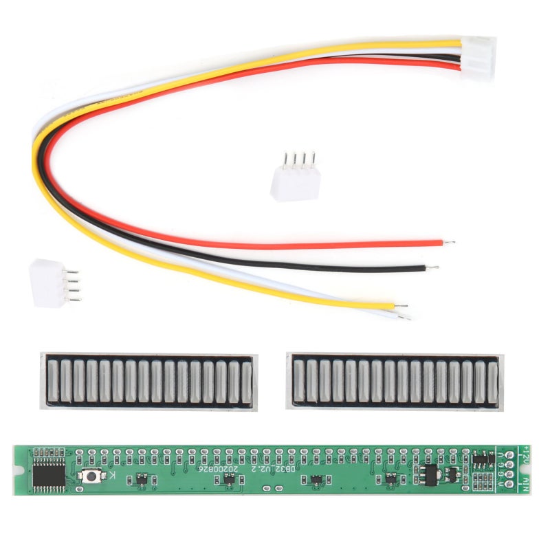St Music Level Indicator: 32 Bits 16LED Module - Adjustable Brightness & Speed Settings Music Level Indicator for Small Case Installation & Audio Enthusiasts - Image 1