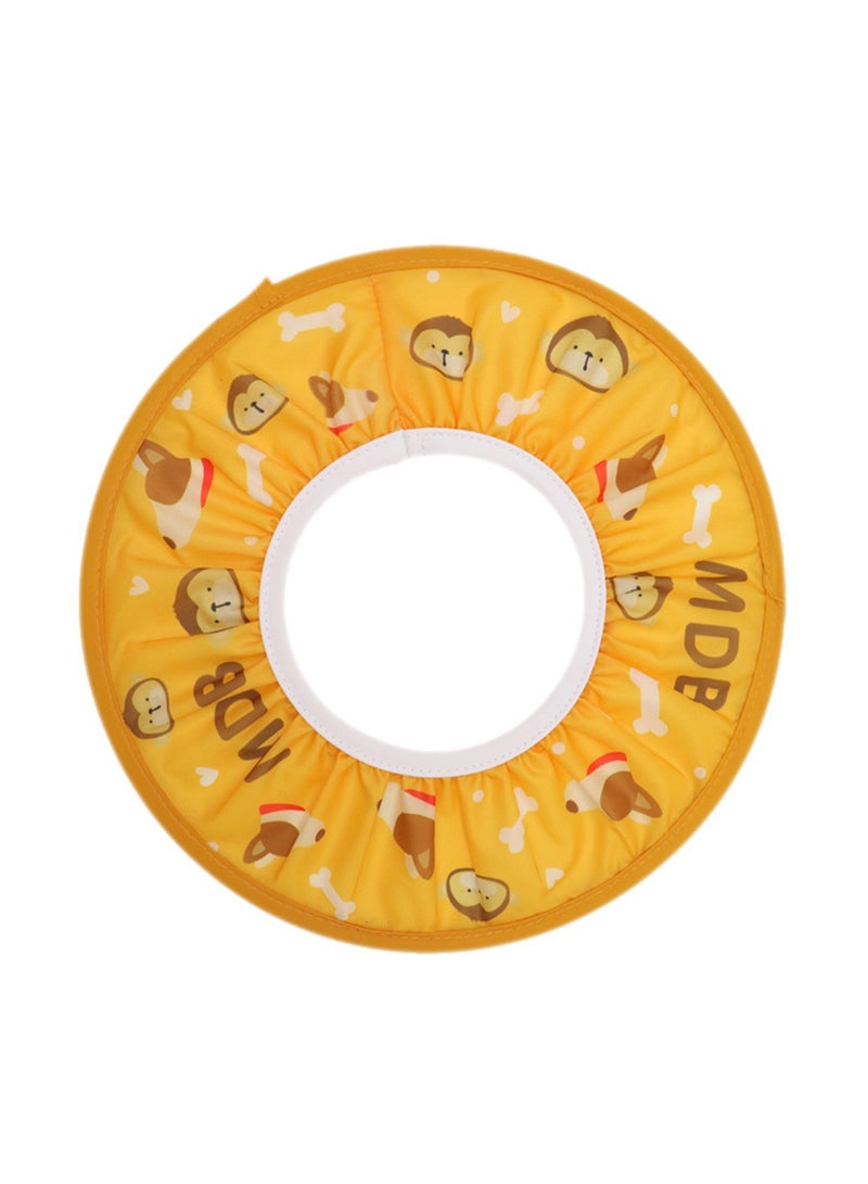 Baby Bath Cap, Suitable For Sun Protection, Bathing, Hair Cutting, Waterproof Ear Protection Baby Adjustable Shampoo Cap (Orange Monkey) - Image 1