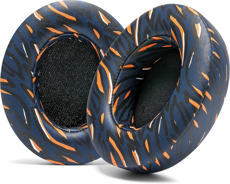 WC Wicked Cushions Replacement Ear Pads for Beats Studio 2 & 3 (B0501, B0500) Wired & Wireless | Does NOT Fit Beats Solo | Softer PU Leather, Enhanced Foam & Stronger Adhesive | Navy Tiger - Image 1
