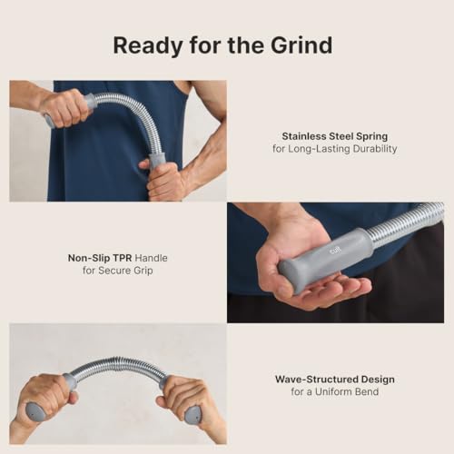Cult Power Twistor Bar Hand Grip Strengthener – Upper Body Exercise Tool for Arms, Wrists, Chest & Shoulders – Adjustable Resistance upto 40kg for Strength Training - Image 5