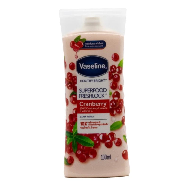 Vaseline Healthy Bright Superfood Freshlock Cranberry Body Lotion 100 ml