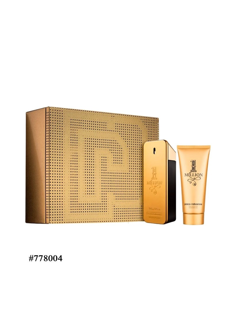Paco Rabanne 1 Million 2 Piece Gift Set: Eau De Toilette 100ml - Shower Gel 100ml