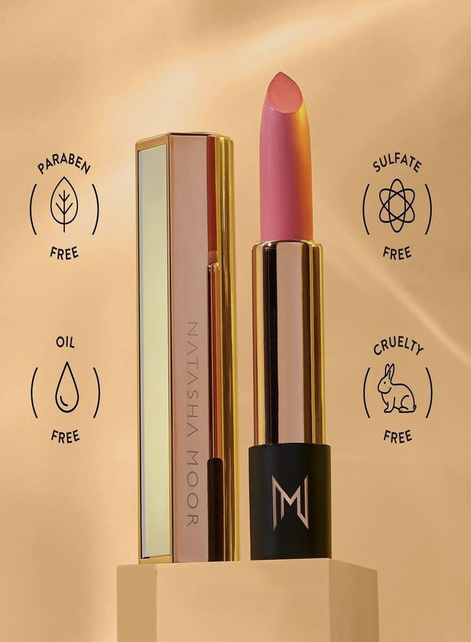 NATASHA MOOR Silk Suede Lipstick: Long-Lasting, Hydrating Semi-Matte Finish - Creamy, Cruelty-Free Formula - Silky Smooth and Highly Pigmented - EMPIRE - Image 5