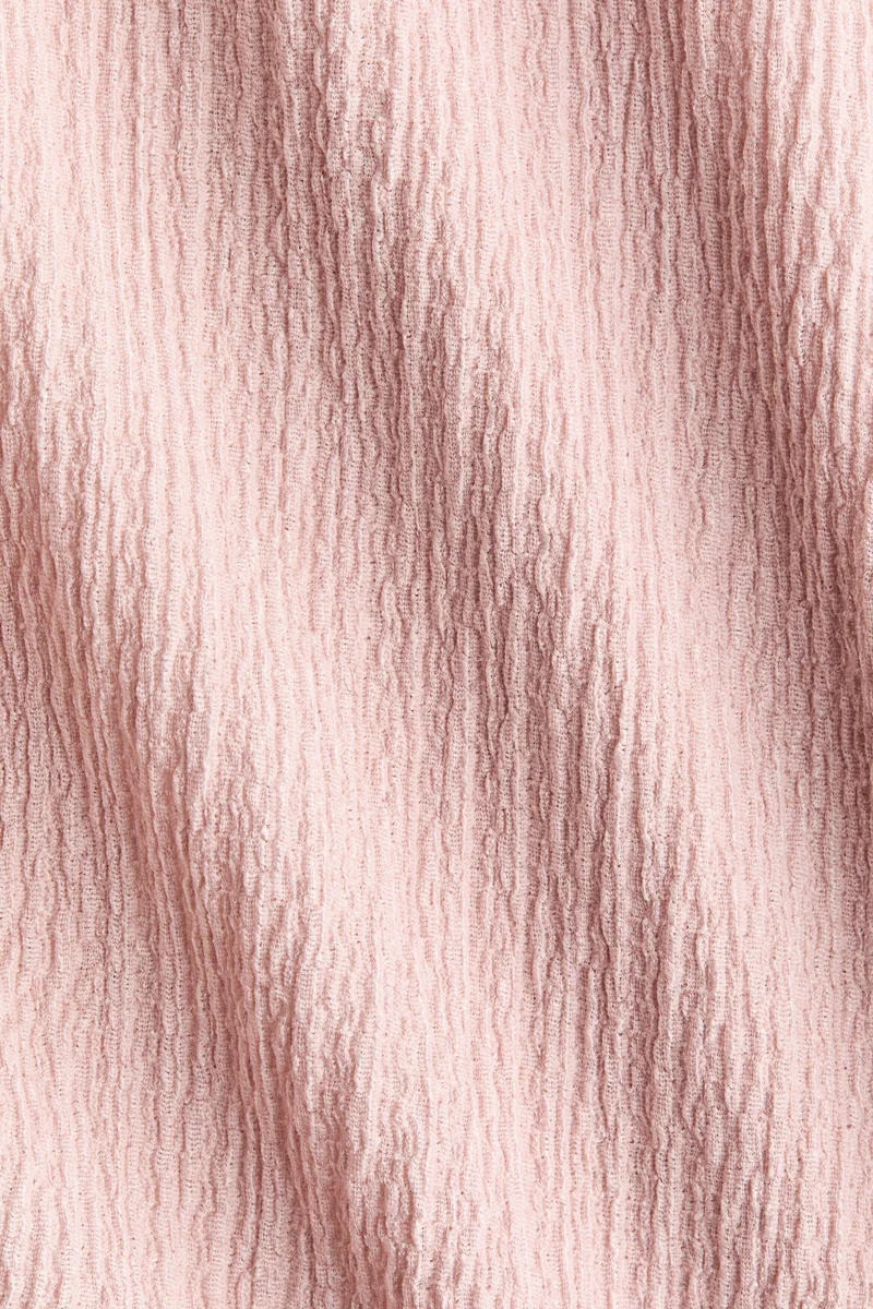 H&M Crinkled boat-neck top