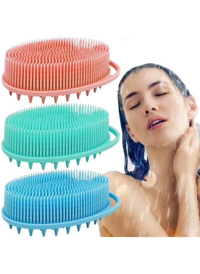 Silicone Body Brush, Exfoliating Body Scrubber, Silicone Body Scrubber Loofah, Silicone Bath Brush, Soft Exfoliating Body Bath Shower Scrubber Brush For Kids And Adults All Kinds Of Skin -3 Pack - pzsku/ZF6A3BA6E1AABAF30DC20Z/45/_/1735214542/940f149b-4ef1-41d6-a735-f99a29e4f0fd