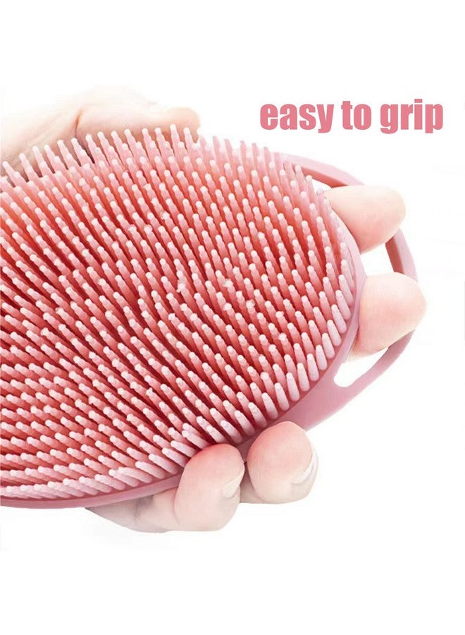 MR LION Silicone Body Brush, Exfoliating Body Scrubber, Silicone Body Scrubber Loofah, Silicone Bath Brush, Soft Exfoliating Body Bath Shower Scrubber Brush For Kids And Adults All Kinds Of Skin -3 Pack - Image 3