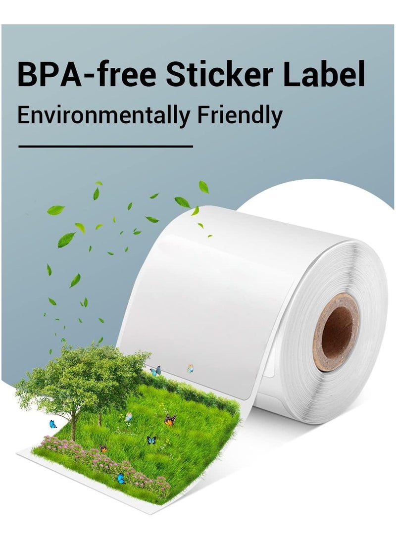 phomemo Round Self-Adhesive Labels,50x50 mm(1.96" x 1.96")-140 Labels/Roll,  For M110 M220 M221 M150 M120,Label for Barcode, DIY Logo Design(Black on White ) - Image 4