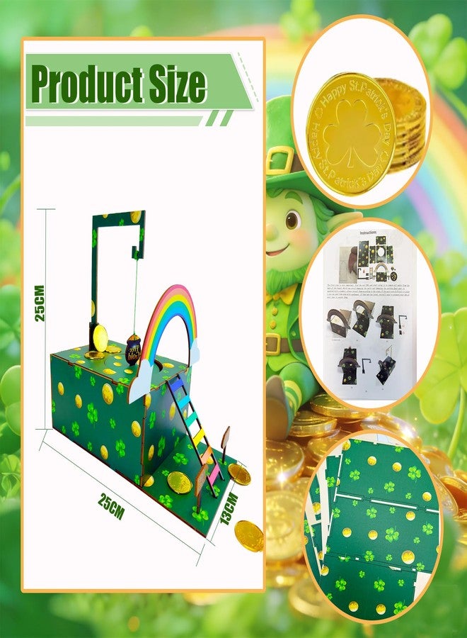 Vecacosic Leprechaun Trap Kit For Kids Wood Diy St Patricks Day Kids Leprechaun Trap Catch A Leprechaun Kit Leprechaun Trap Supplies Leprechaun Trap Craft Kit St Patricks Day Decorations Party Supplies - Image 2