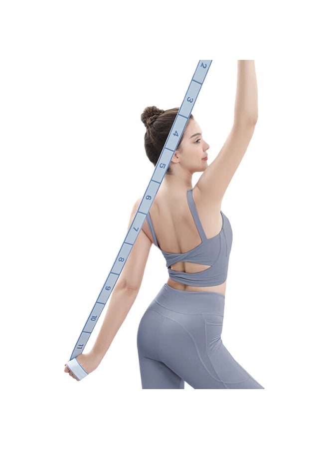 Dweck Dance Yoga Elastic Band For Children And Adults, Resistance Rope For Stretching And Segmented Training, 10 Levels, Blue - Image 2