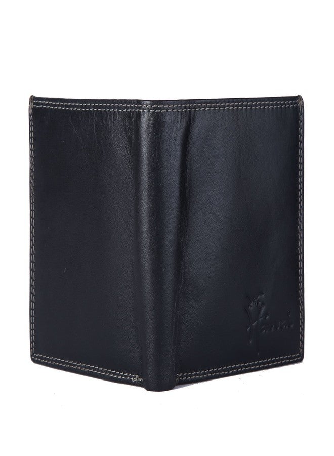 Hawai Men Black Genuine Leather Wallet (8 Card Slots) - Image 4