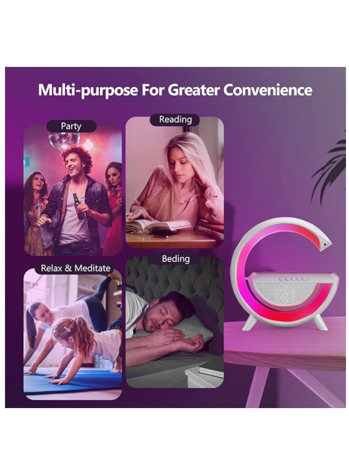 Wireless Smart Bluetooth Speaker with LED Adjustable Ambience Light - Image 2