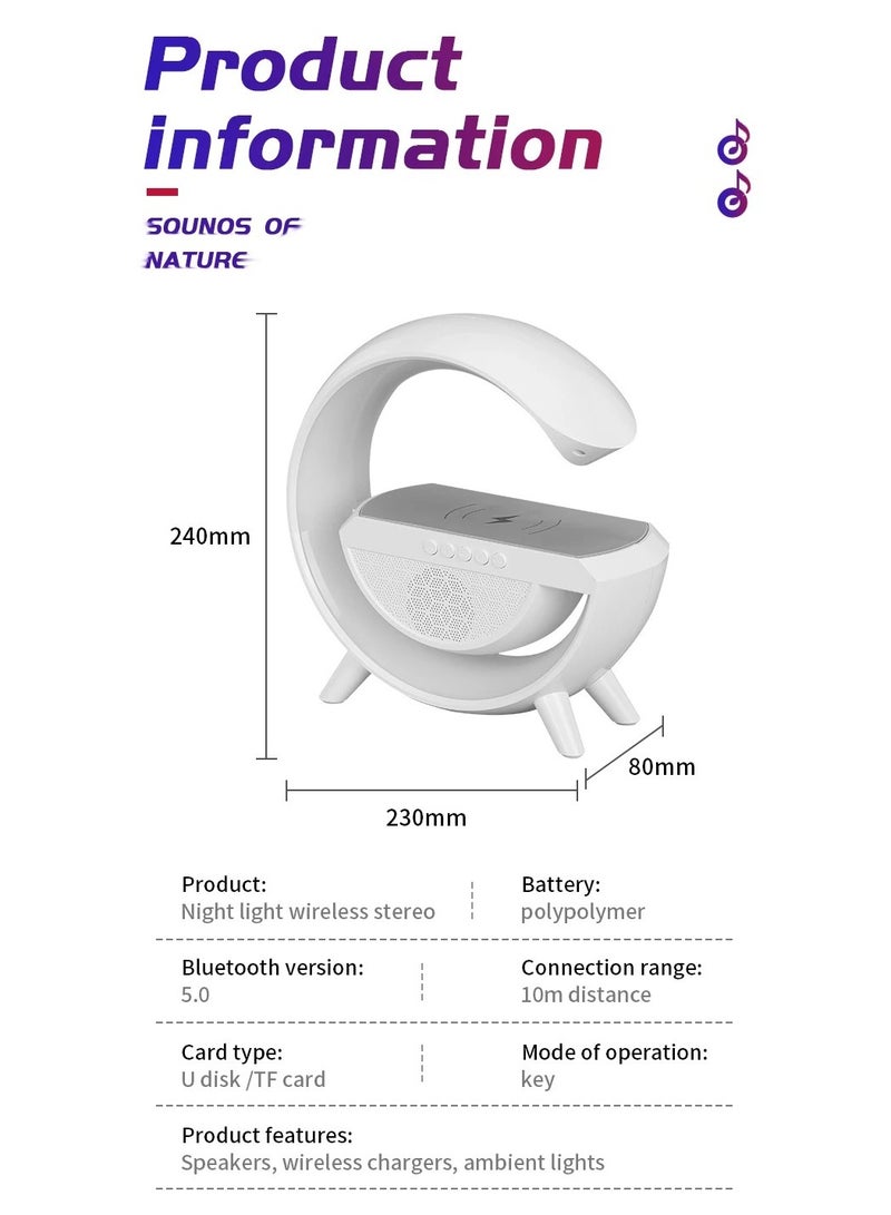 Wireless Smart Bluetooth Speaker with LED Adjustable Ambience Light - Image 4