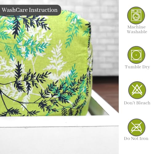 Divine Casa 144 TC 100% Cotton Floral Green Lightweight Single Bedsheet with Elastic Fitted - 198 x 90 CM - Image 4