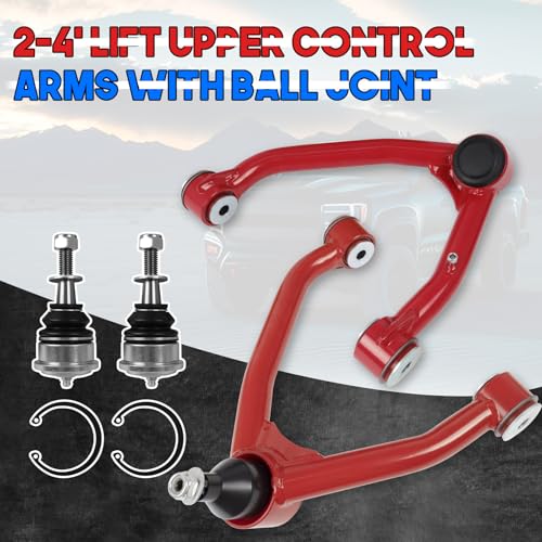 Autoptzxd Front Upper Control Arm 2-4" for 2007-2018 Chevy Silverado 1500 Tahoe/ 07-14 Suburban 1500/ Avalanche, Front Control Arms Compatible with 2007-2018 GMC Sierra 1500 Yukon & Cadillac Escalade - Image 2