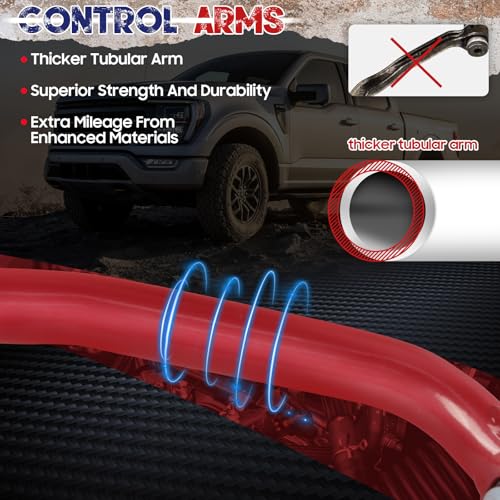 Autoptzxd Front Upper Control Arm 2-4" for 2007-2018 Chevy Silverado 1500 Tahoe/ 07-14 Suburban 1500/ Avalanche, Front Control Arms Compatible with 2007-2018 GMC Sierra 1500 Yukon & Cadillac Escalade - Image 5