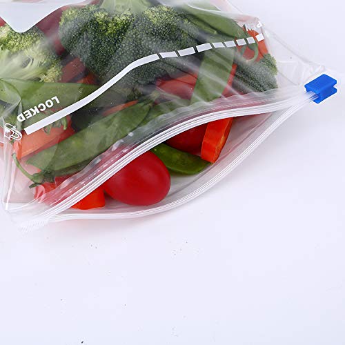 INKULTURE Multipurpose Reusable Plastic Slider Zipper Transparent Bag for Freezer and Office Storage Use,Size 12" X 16" XL (10 Bags, 1.5 L) - Image 3