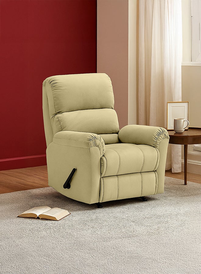 باك كومفرت تشيل سيت | كرسي استرخاء منجد بالمخمل - سكري غامق - 82×83×105 سم - Image 1